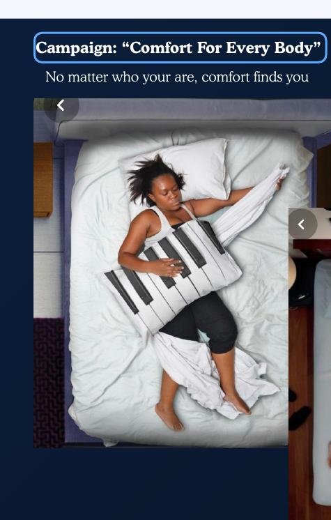 Total Comfort campaign visual